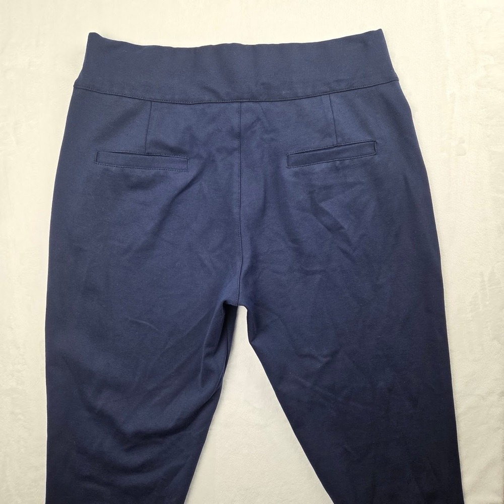 Neezeelee Pants Women 12 Navy Blue Pull-On Skinny‎ Class Fushbest Excellent